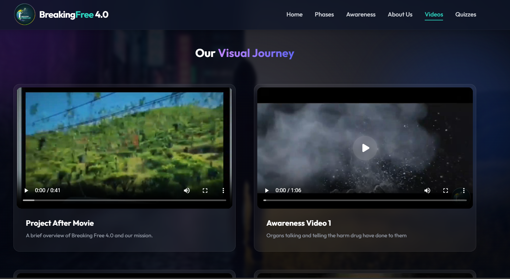 Videos Section